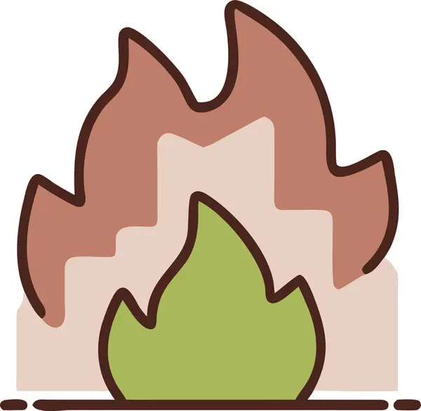 stock vector Vector artwork fire icon