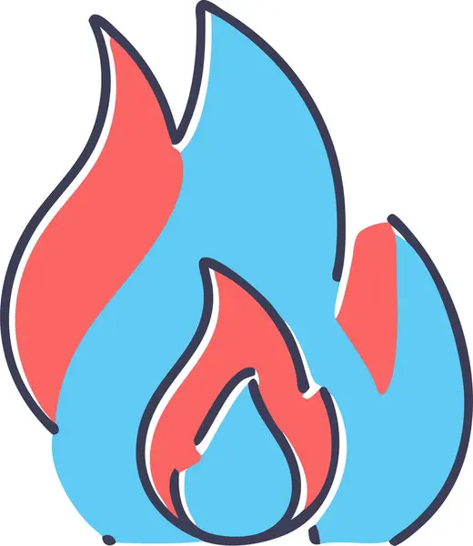 stock vector Vector artwork fire icon