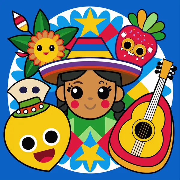 stock vector Vector illustration of Hispanic heritage month