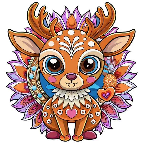 stock vector Vector for Deer Sublimation print