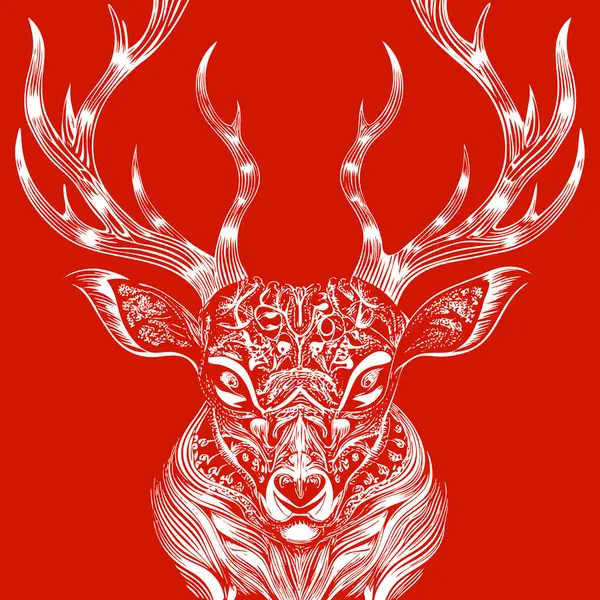 stock vector Vector for Deer Sublimation print