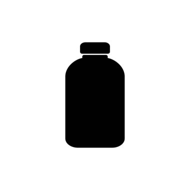 Şişe simgesi logosu tasarımı. şişe işareti ve sembol