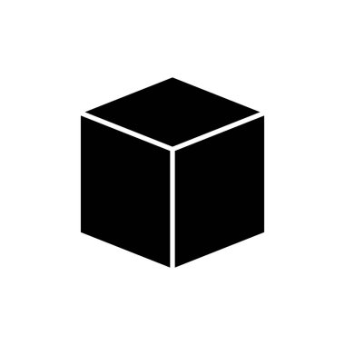 Kutu simgesi logosu tasarımı. kutu işareti ve sembol, paket, paket