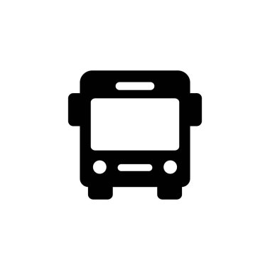 Otobüs simgesi logosu tasarımı. otobüs işareti ve sembol