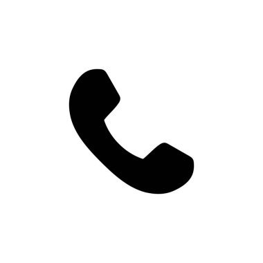 Simge logosu tasarımını ara. Telefon işareti ve sembol. Telefon ikonu. Bizimle irtibata geç 