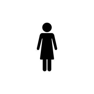 Kadın simge logosu tasarımı. Kadın imzası ve sembolü