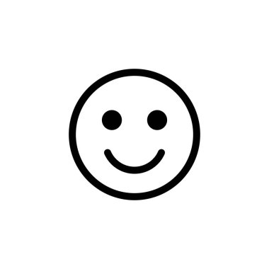 Gülümseme simgesi logosu tasarımı. Gülümseme simgesi. Geribildirim işareti ve sembol