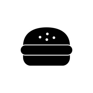 Burger ikon logo tasarımı. Hamburger ve sembol. hamburger