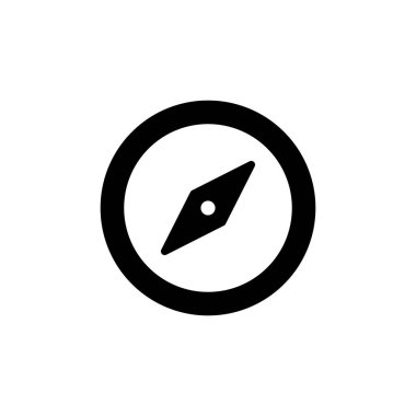 Pusula simgesi logosu tasarımı. ok pusula simgesi işareti ve sembolü