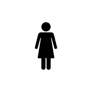 Kadın simge logosu tasarımı. Kadın imzası ve sembolü