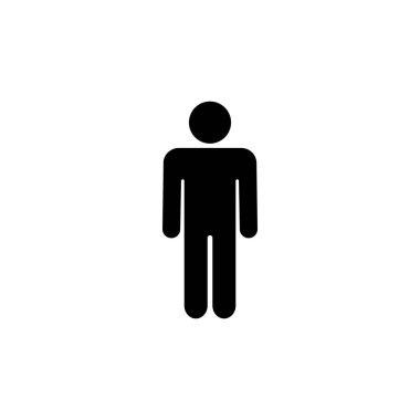 Erkek simgesi logosu tasarımı. Erkek işareti ve sembol. insan sembolü