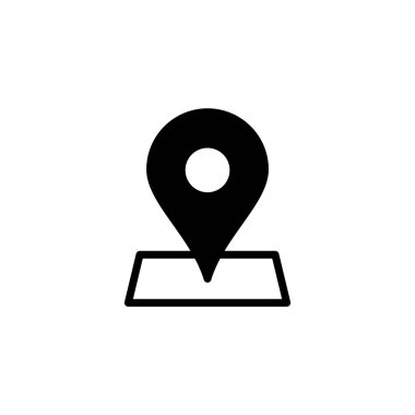 Haritalar ve logo tasarımı. konum işareti ve sembol. coğrafi konum, imleç simgesi.