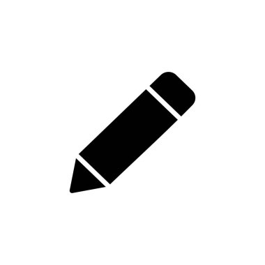 Kalem simgesi logosu tasarımı. Kalem işareti ve sembol. Simge vektörünü düzenle