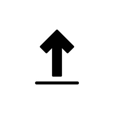 Simge logo tasarımı yükle. veri işareti ve sembolü yükle