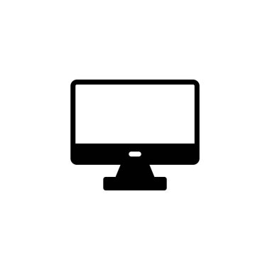 Bilgisayar simgesi logosu tasarımı. bilgisayar izleme işareti ve simgesi