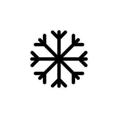 Kar simgesi logosu tasarımı. kar tanesi işareti ve sembol