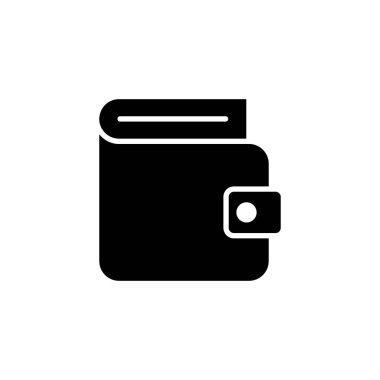 Cüzdan simgesi logosu tasarımı. cüzdan işareti ve sembol