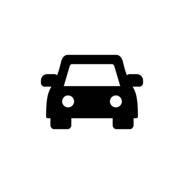 Araba simgesi logosu tasarımı. Araba işareti ve sembol. küçük sedan