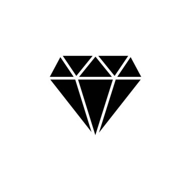 Elmas simgesi logosu tasarımı. Elmas taşları işareti ve sembolü