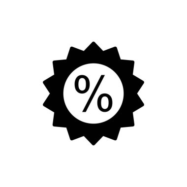 İndirimli simge logosu tasarımı. İndirim etiketi ve sembolü