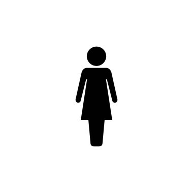 Kadın simge logosu tasarımı. Kadın imzası ve sembolü