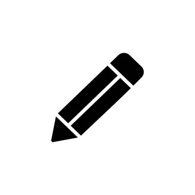 Kalem simgesi logosu tasarımı. Kalem işareti ve sembol. Simge vektörünü düzenle