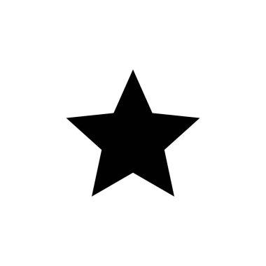 Yıldız simgesi logosu tasarımı. Reyting işareti ve sembol. favori yıldız simgesi