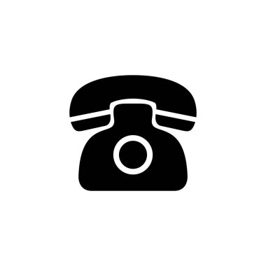 Telefon ikonu logosu tasarımı. telefon işareti ve sembol
