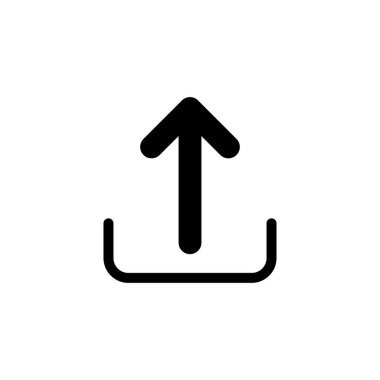 Simge logo tasarımı yükle. veri işareti ve sembolü yükle