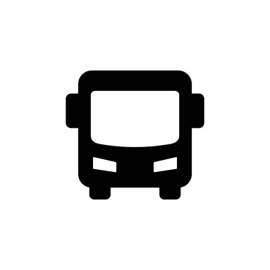 Otobüs simgesi logosu tasarımı. otobüs işareti ve sembol