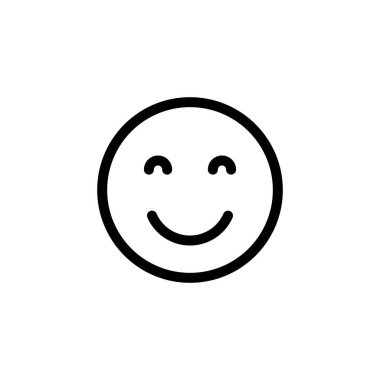 Gülümseme simgesi logosu tasarımı. Gülümseme simgesi. Geribildirim işareti ve sembol