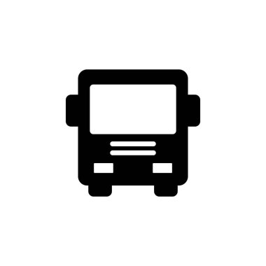 Otobüs simgesi logosu tasarımı. otobüs işareti ve sembol