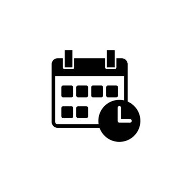 Takvim simgesi logo tasarımı. Takvim işareti ve sembol. Simge simgesini ayarla