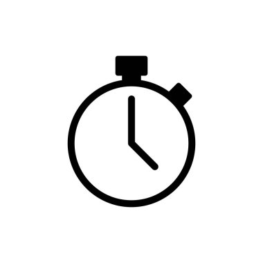 Kronometre simgesi logosu tasarımı. Zamanlayıcı işareti ve sembol. Geri sayım simgesi. Zaman Dönemi