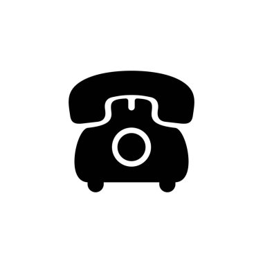 Telefon ikonu logosu tasarımı. telefon işareti ve sembol