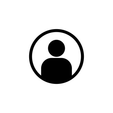 Kullanıcı simgesi logosu tasarımı. İmza ve sembol. insanlar simgesi. 