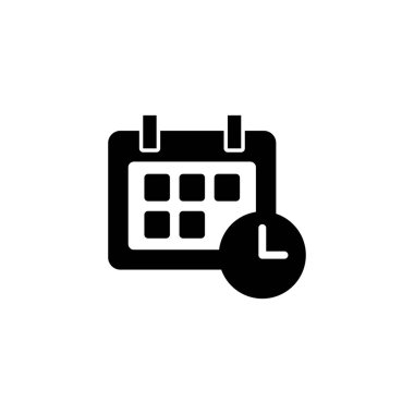 Takvim simgesi logo tasarımı. Takvim işareti ve sembol. Simge simgesini ayarla
