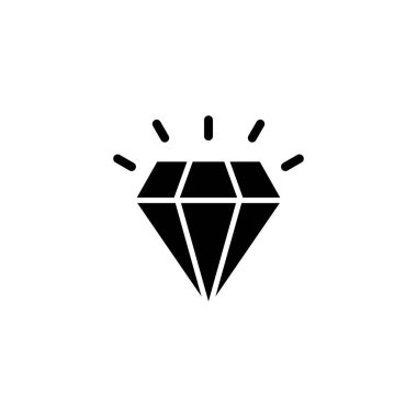 Elmas simgesi logosu tasarımı. Elmas taşları işareti ve sembolü