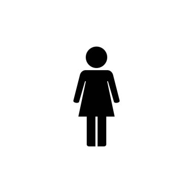 Kadın simge logosu tasarımı. Kadın imzası ve sembolü