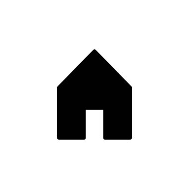 Ev simgesi logosu tasarımı. Ev işareti ve sembol