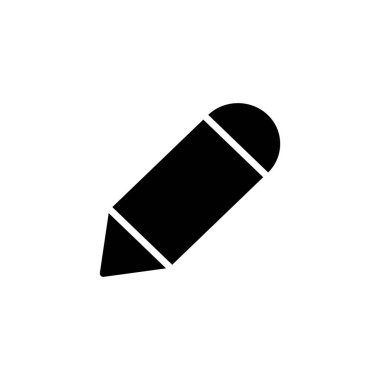 Kalem simgesi logosu tasarımı. Kalem işareti ve sembol. Simge vektörünü düzenle