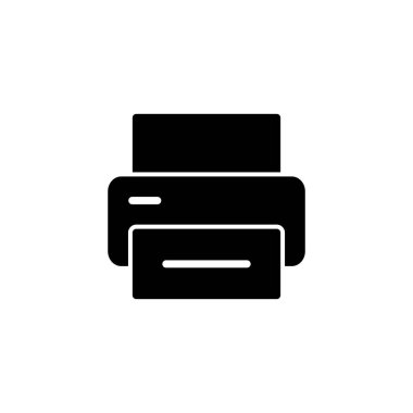 Simge logo tasarımını yazdır. yazıcı işareti ve sembol