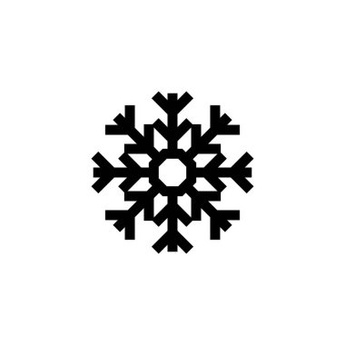 Snow icon logo design. snowflake sign and symbol clipart