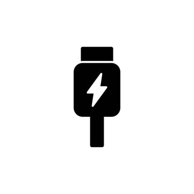 Usb icon logo design. Flash disk sign and symbol. flash drive sign. usb charging clipart