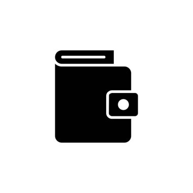 Cüzdan simgesi logosu tasarımı. cüzdan işareti ve sembol