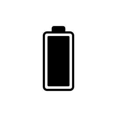Batarya simgesi logosu tasarımı. Şarj işareti. pil şarj seviyesi
