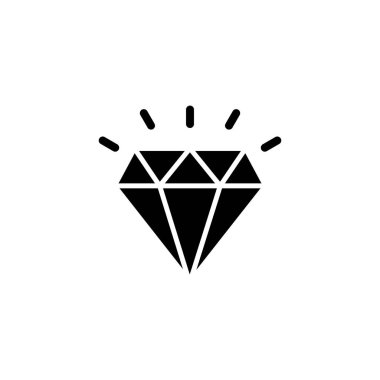Elmas simgesi logosu tasarımı. Elmas taşları işareti ve sembolü