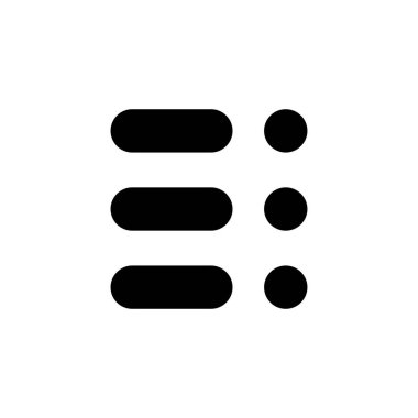 Menü simgesi logosu tasarımı. Web menü işareti ve sembol. Hamburger menüsü sembolü