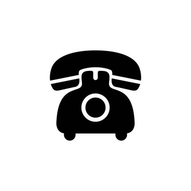 Telefon ikonu logosu tasarımı. telefon işareti ve sembol