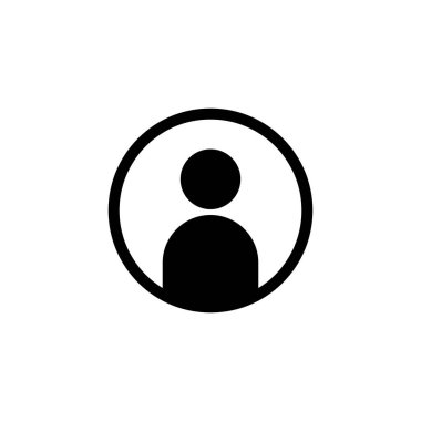 Kullanıcı simgesi logosu tasarımı. İmza ve sembol. insanlar simgesi. 